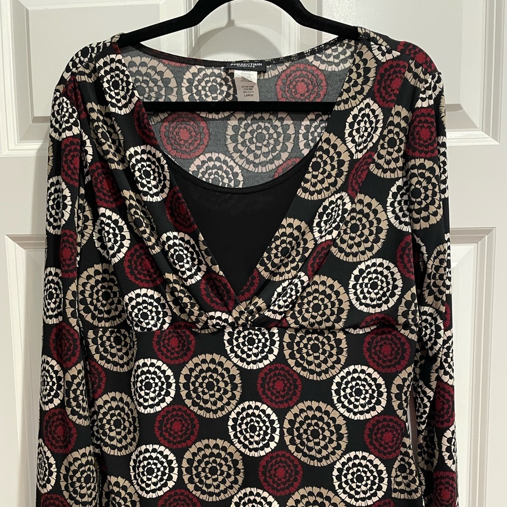 Perseption Concept Long Sleeve Large Polyester/Sp… - image 1